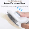 One-Click Pet Grooming Brush