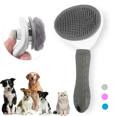 One-Click Pet Grooming Brush